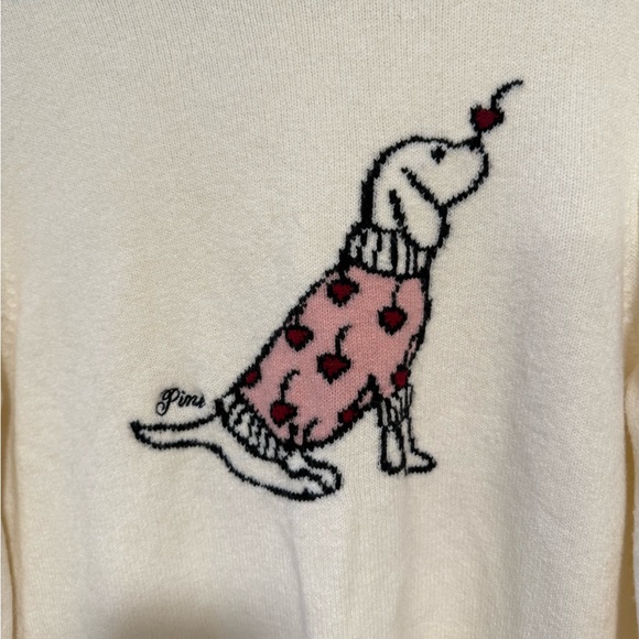 NWT Victoria’s Secret PINK Sweater – Dog with Cherry Nose | Size Medium - Picture 2 of 3